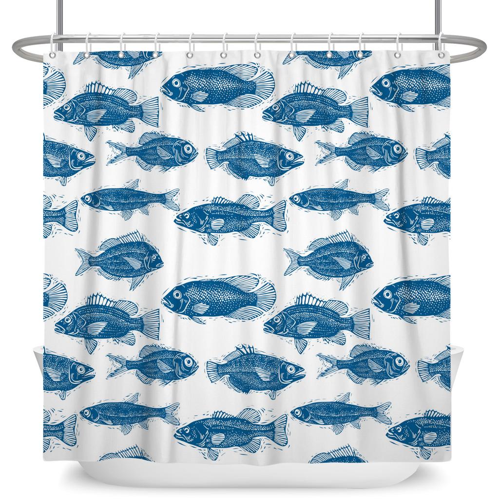 Cute Cartoon Animal Shower Curtain Waterproof Bath Curtain Bathroom Decor Kids Friendly Design Multiple Fun Patterns With Hooks