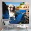Cute Animals Pet Pug Dog Decor Tapestry for Backdrop Creativity Bedroom Dorm Living Room Modern Decor Wall Hanging Tapestries