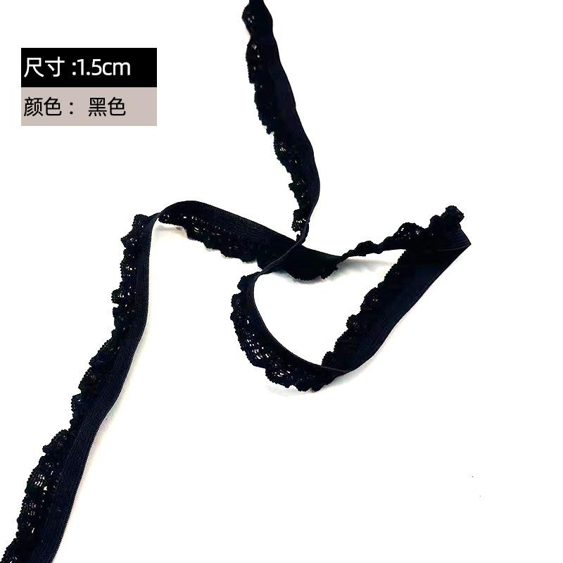 

Поставка 1,5 см белого грибка с трикотажной эластичной резинкой, повязка на голову, головной убор, декоративные аксессуары для одежды 1.5 Black Fungus Thick