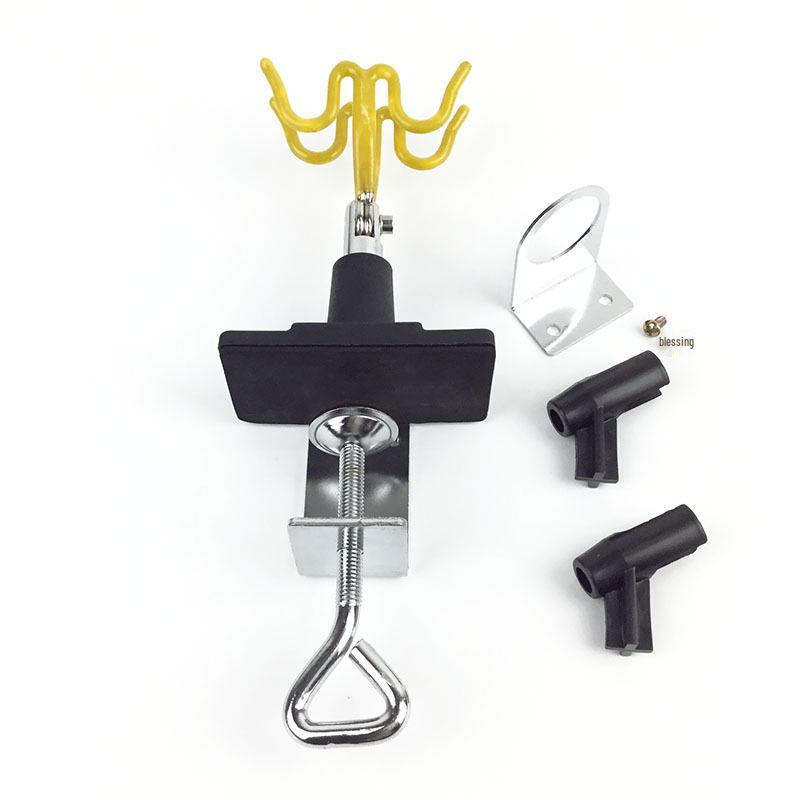 Rotating Airbrush Paint Holder with 4 Pen Clips and Angle Adjustment