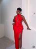 Elegant 2026 European & American Flower Bandage Evening Gown for Women