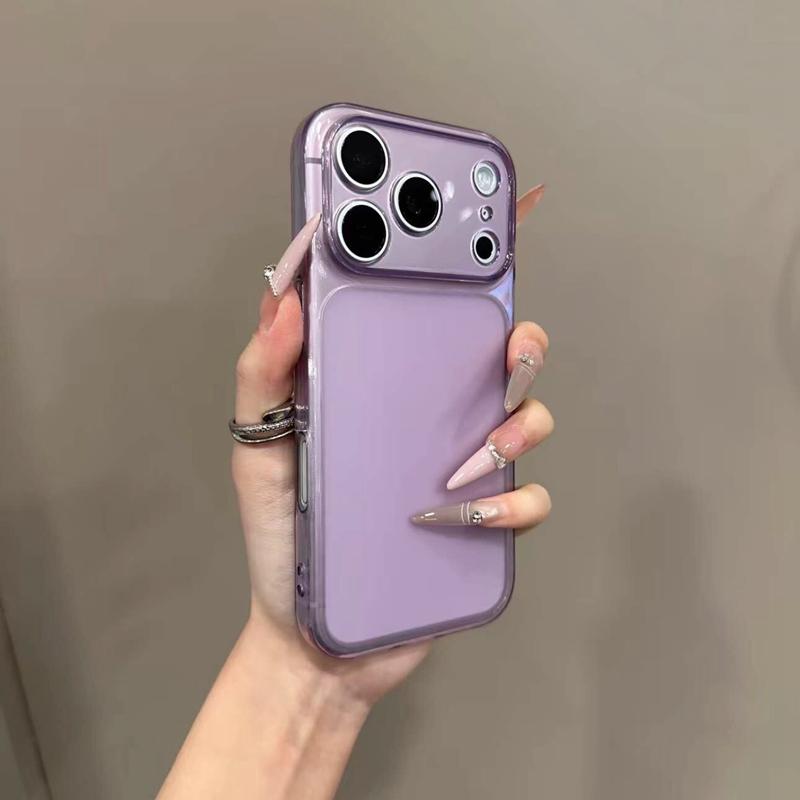 Luxury Transparent Soft TPU Phone Case For iPhone 11 12 13 14 15 16 17 Pro Max Shockproof Clear Bumper Back Cases Cover