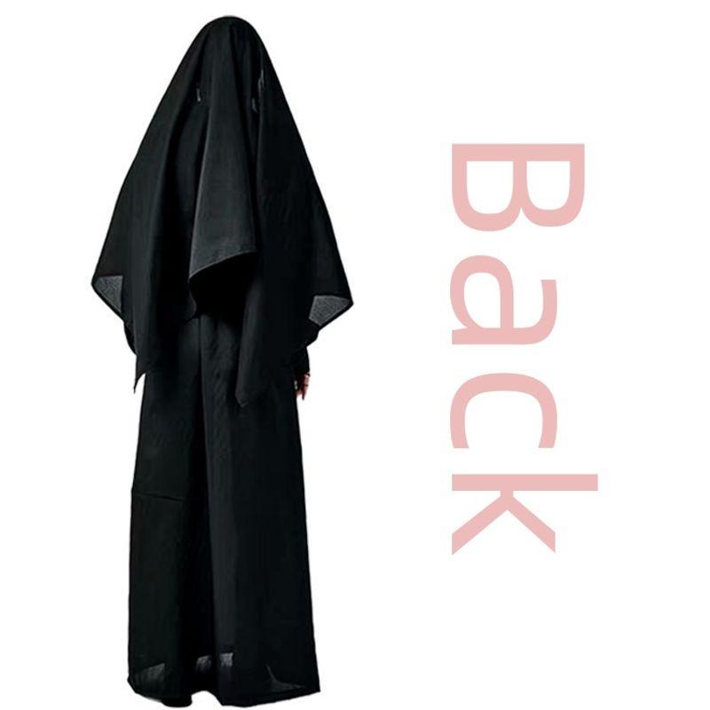 Amazon Halloween the Nun Ghost Nun Cosplay Costume Saint Veda Horror Nun Costume Priest Cosplay Costume