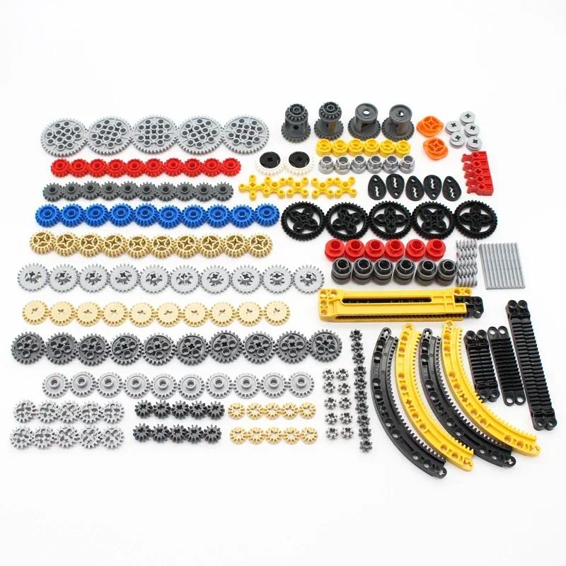 Non-Toxic Moc Building Blocks Technical Parts Pin Liftarm Studless Beam Axle Plug Connector Panel Gear Compatible Intellectual Toy
