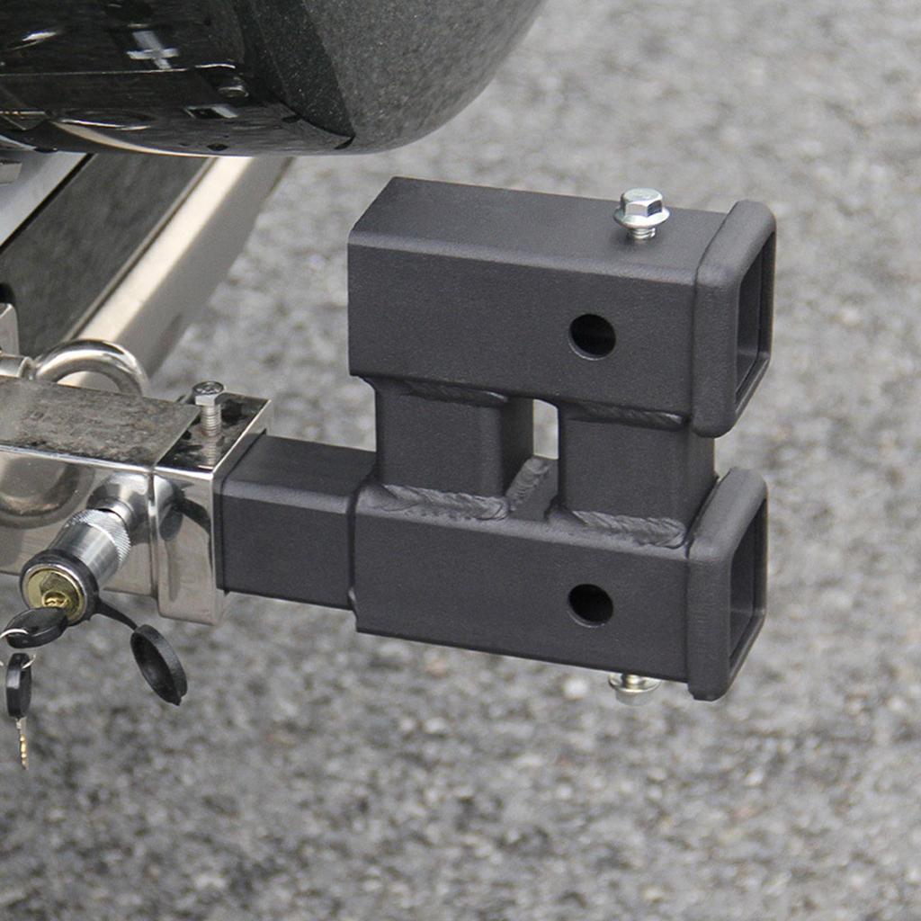 Two Position Hitch Extension Adapter Professional Mounting Hardware Easy Using Portable