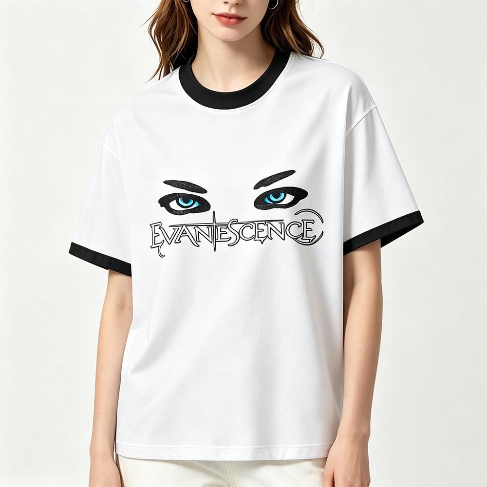 Maglietta Rock Evanescence Tour 2026 Stampa Grafica 3D Streetwear Moda Manica Corta Top Casual Magliette Unisex Y2K Adulto Estivo