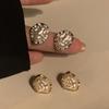 Simple Irregular Pearl Earrings with Geometric Style, Versatile and Fashionable, Featuring A Unique and Retro Look.