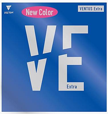 VICTAS Ventus Extra Table Tennis Rubber, Inverted Soft, High Energy Tension, Pink, 2.0 (Product Code: 200030)