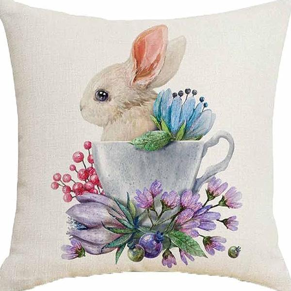 Pastoral Plants and Flowers Pillowcases Lavender Daisy Printed Linen Pillows Home Office