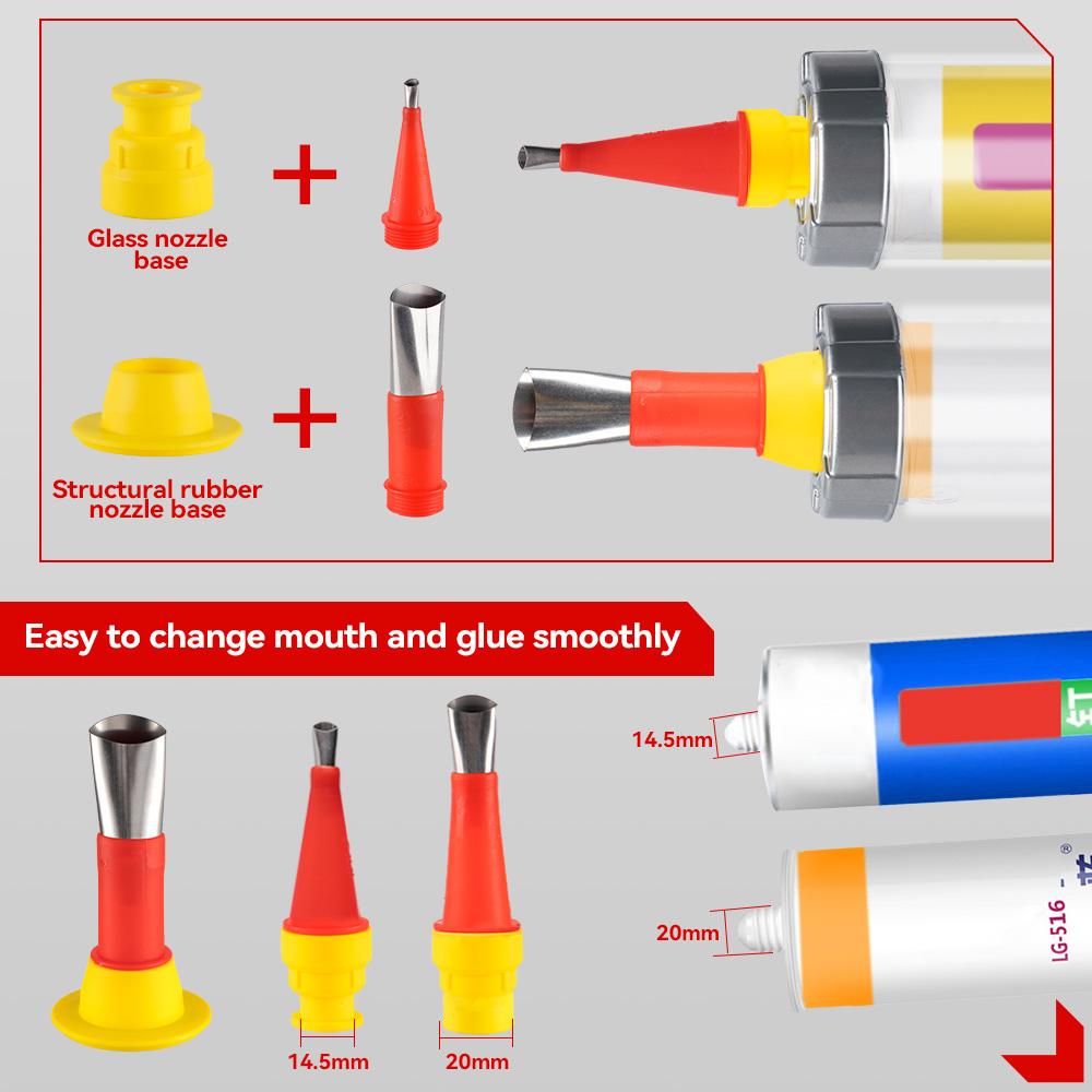 ONEVAN Cordless Electric Glue Gun Multi-function Electric Glass Caulking Gun Adhesive Glue Sealant Tool For 21V 18v Battery