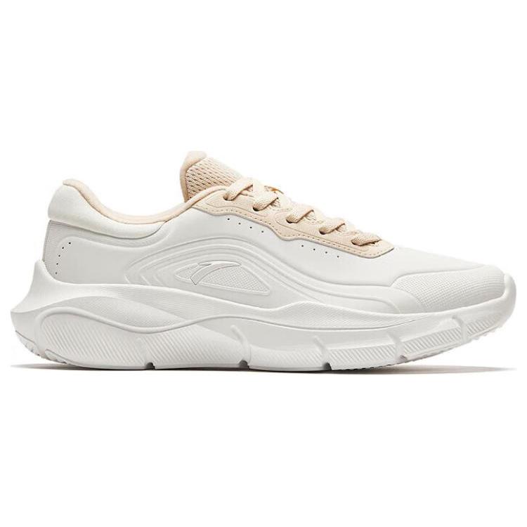Anta Running Shoes Women's Low Top Ivory White Champagne 122347790-5