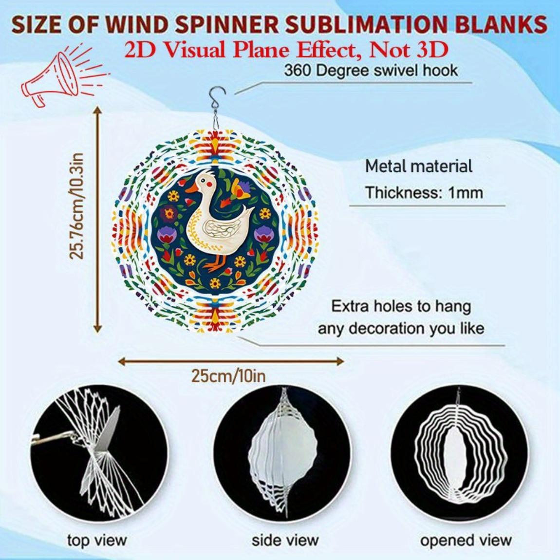 

Duck and Floral Metal Wind Spinner Hanging Wind Chime for Garden Decoration No Electricity Needed Easy to Install Indoor Outdoor 01A