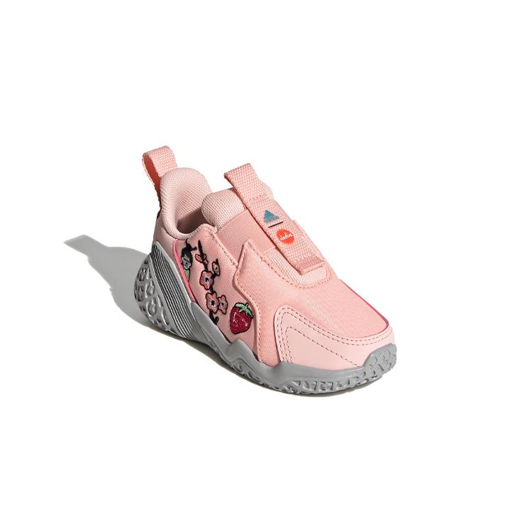 Cleofus X Adidas 4Uture Rnr Ac I Slip Resistant Abrasion Resistant Low Top Running Shoes Pink Gray Infant And Toddler FW8035