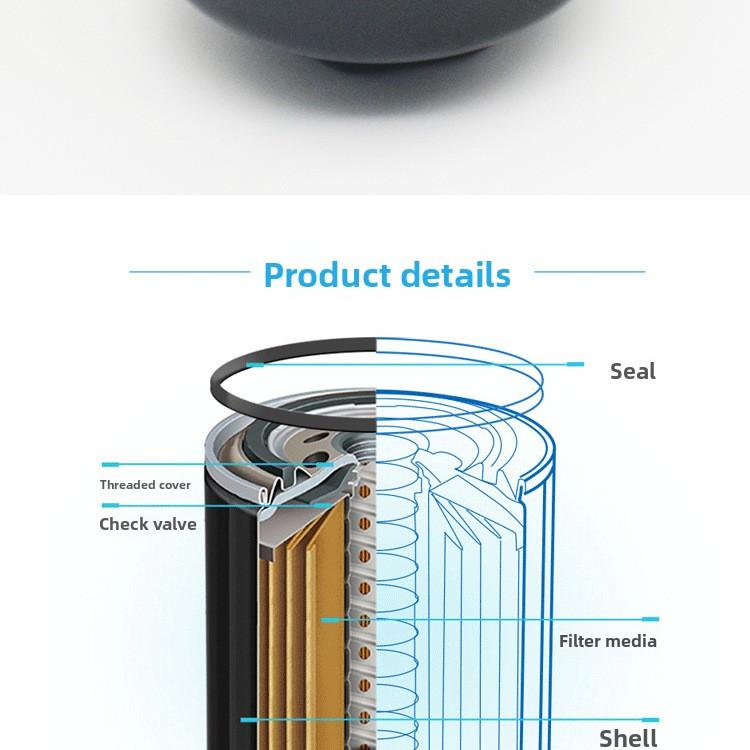 Aplicable a Zongshen, Haishao, Leiwo, filtros de aceite de motor para motocicletas de tres ruedas 150/200/250/300, filtros de aceite del depósito de combustible