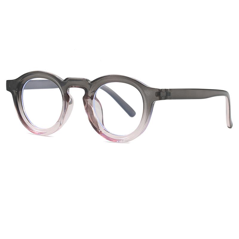 European Street Style Retro Oval Frame Anti-Blue Light Glasses
