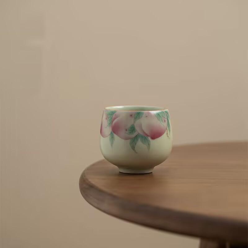 Secret Huang Ru Kiln Master Cup Ceramic Retro Household Dragon Egg Cup Single Cup Kung Fu Tea Set Zen Cup Tea Cup Tea Cup