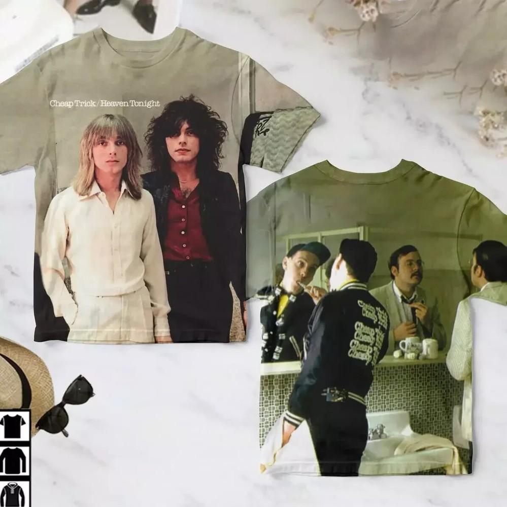 Cheap Trick Heaven Tonight Album Cover 3D T-Shirt Unisex T-Shirt XL
