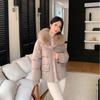 Autumn Winter Thicken Warm Parka Women Casual Sweety Solid Color Big Pocket Loose Jackets Outwear