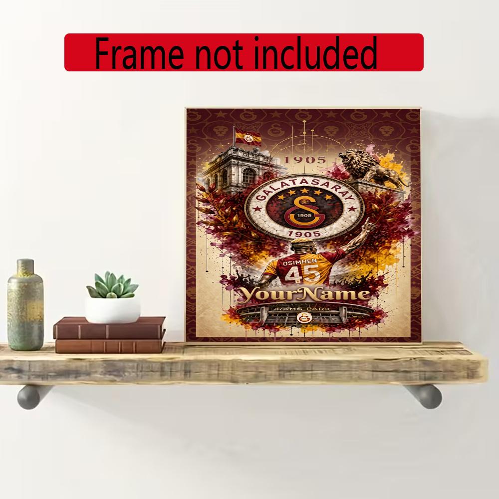 Galatasaray Personalized Text Diamond Painting Round Diamond Mosaic Rhinestones Diamond Embroidery Craft Kit Wall Decor Without Frame