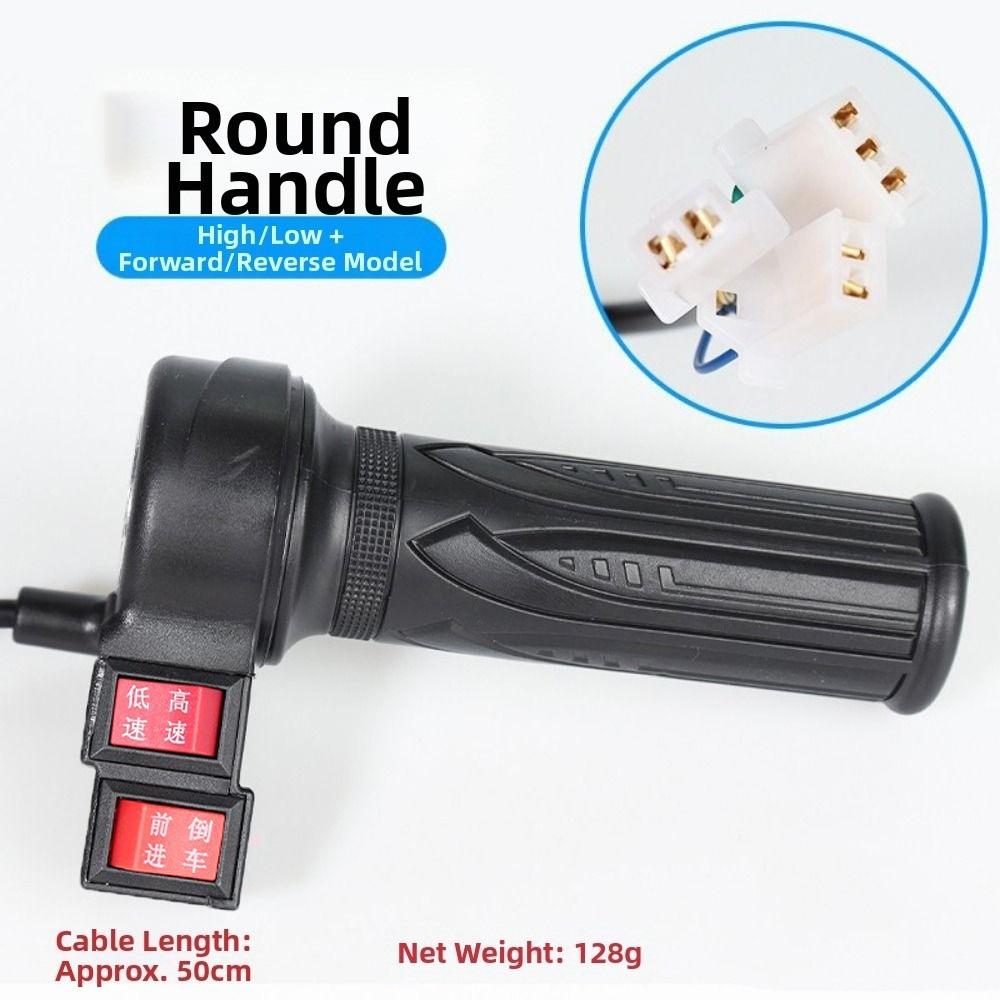 Black Electric Vehicle Handlebar Multistyles E-Bike Twist Throttle Reverse Switch Accessories
