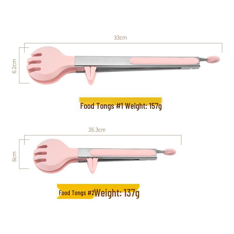 Stainless Steel Silicone Food Tongs