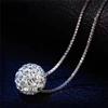 Silver Chain Small Ball Pendants Women's Necklaces Short Neck Jewelry Rhinestone Clavicle Necklace Party Neck Jewelry