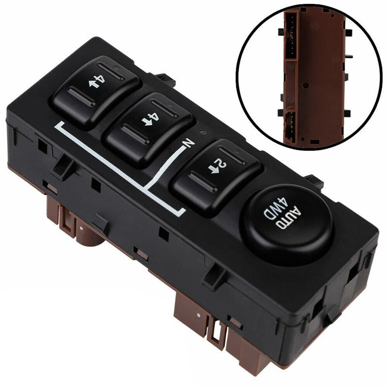 4WD 4x4 Wheel Transfer Case Selector Button Dash Switch for Chevrolet Silverado Suburban 15136039 15164520 19259313