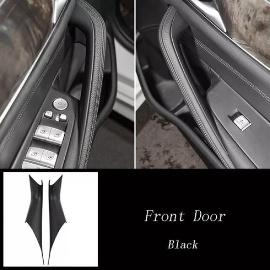 L+R Black For BMW 5' G30 G31 G38 2018- Car Interior Door Handle Panel Trim