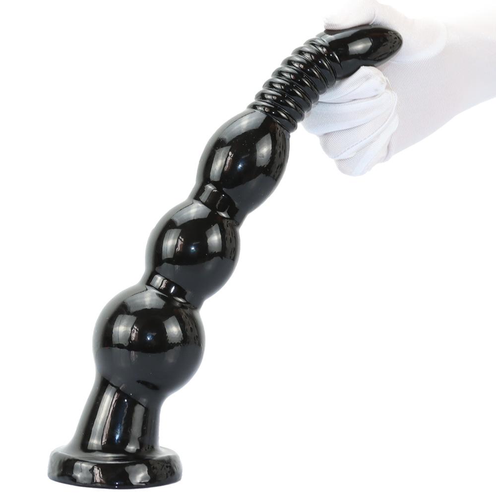 Třívelikostní anální korálky plug - Venkovní SM hračka pro stimulaci análního otvoru