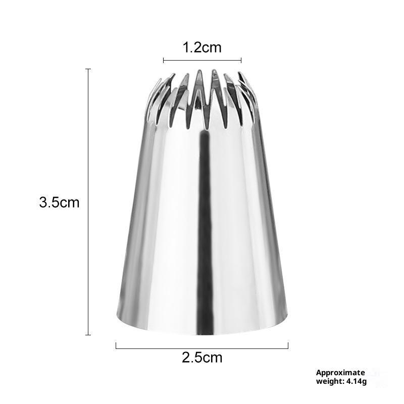 2D Icing Piping Tips Stainless Steel Pastry Nozzle Set for Cupcake Cake Decorating Home Baking Bakery Professional Use