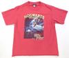 Rare VTG Harry Potter Hogwarts School Ron Harry Car Graphic T Shirt 2000s Red XL