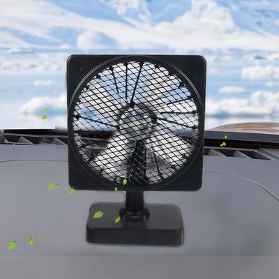 Car AC Fan 12V Plug In Car Cooling Fan 360 Degree Rotation Air Circulator Vehicle Accessories For Van SUV RV Road Trip Travel