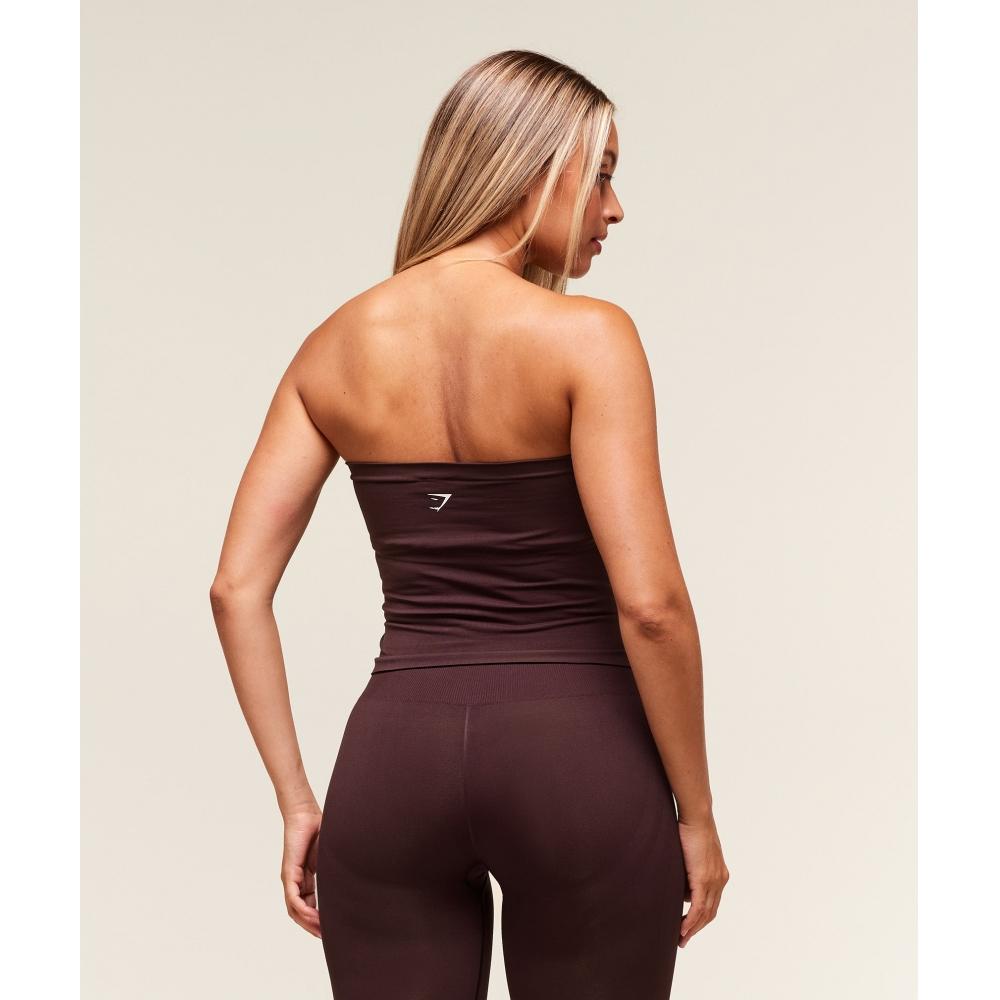 Gymshark Everyday Seamless Midi Tube Top Cherry Purple B2c9p Pcds