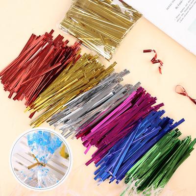 800Pcs Twist Ties Εύκαμπτη συσκευασία δώρου Πλαστική τσάντα καραμέλας Crafts Twist Ties για πάρτι