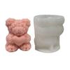 Soap Molds Candle Mould Silicone Crafts Moulds Bear Shaped Silicone Material Perfect DIY Baking Gift for Baking Lover