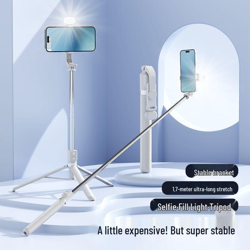 Multifunctional Selfie Stick Tripod with Fill Light for Videos & Travel Photography