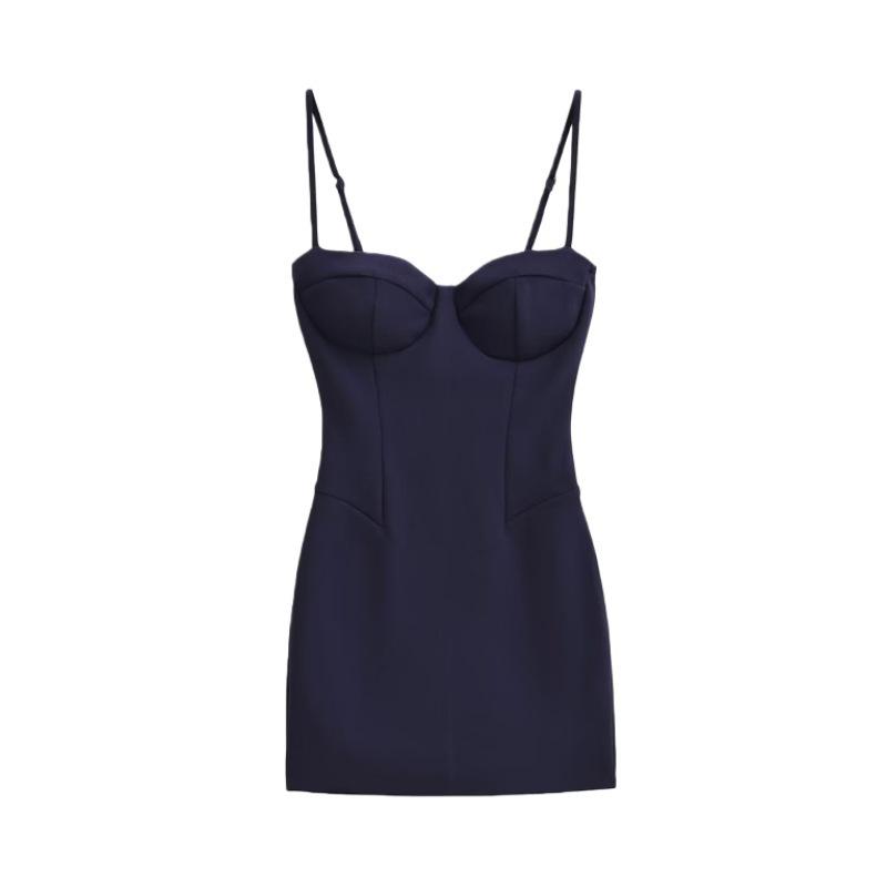Spicy Girl Strapless Dress: Women's Sexy Slim Fit Bodycon with Bra Pad