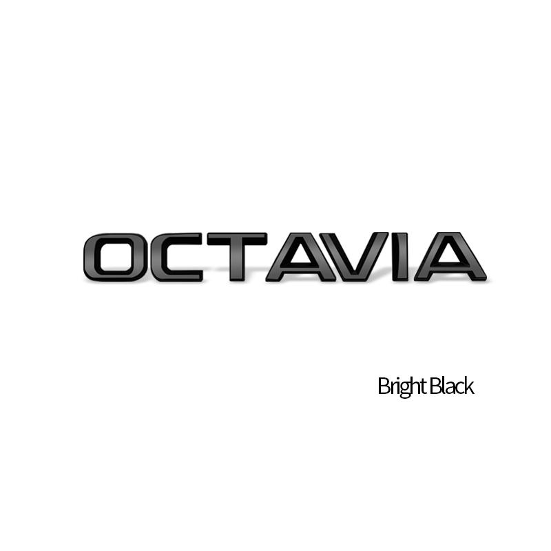 MBOF6 Car-Styling Metal Emblem Bright Black Badge For Skoda Laurin & Klement 4x4 Yeti Octavia Superb Fabia Kamiq Karoq Kodiaq Rapid