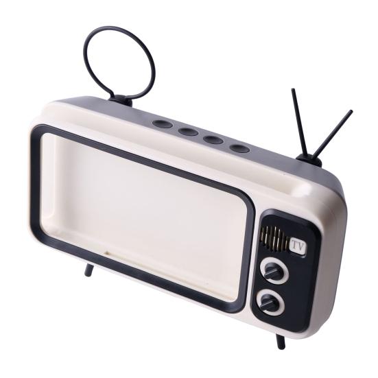 Phone Holder Speaker Support Stand Non-slip Music Player Retro TV Mobile Phone Holder
