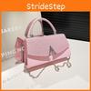 Fashionable V Letter Decoration With Glossy Material Women Chain Crossbody Bag