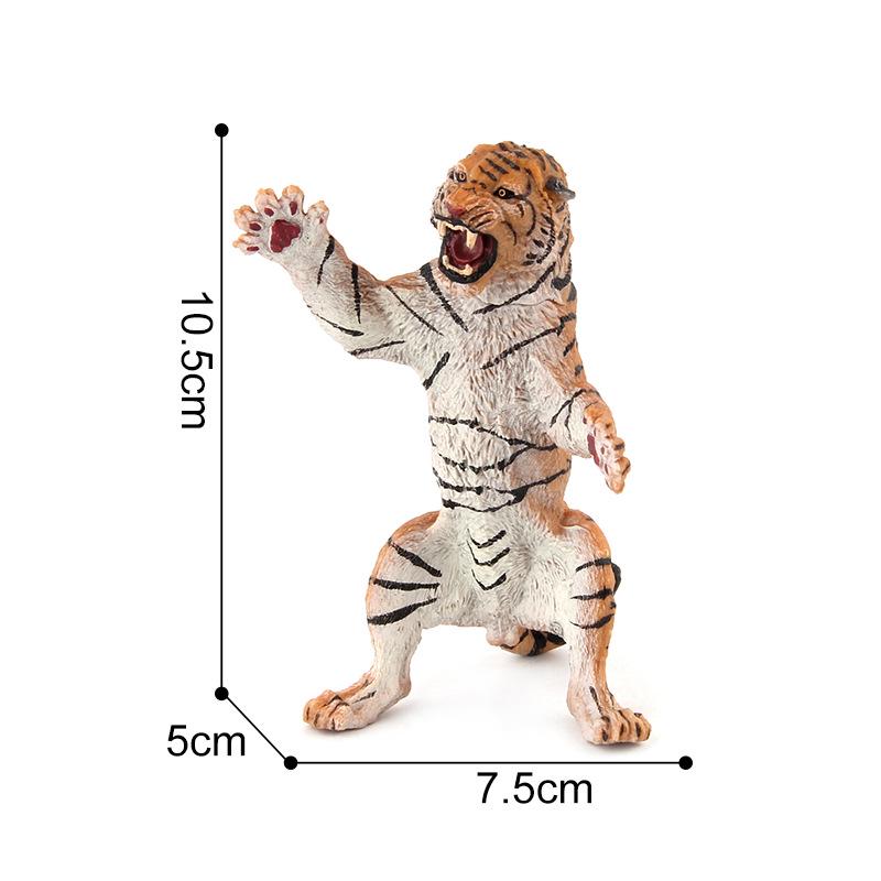 Solid Animal Park Wild Animal Model Simulation Children'S Toy, Forest Tiger Animal Model