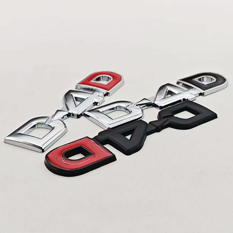 3D Metal Car Letters Logo D4D Badge Trunk Fender Emblem Sticker For Toyota Yaris Corolla Avensis Land Cruiser Hilux Accessories