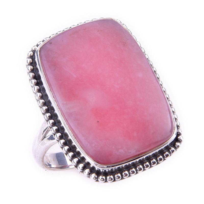 Natural Pink Opal Gemstone Handmade 925 Solid Sterling Silver Ring Size 8 G0K92