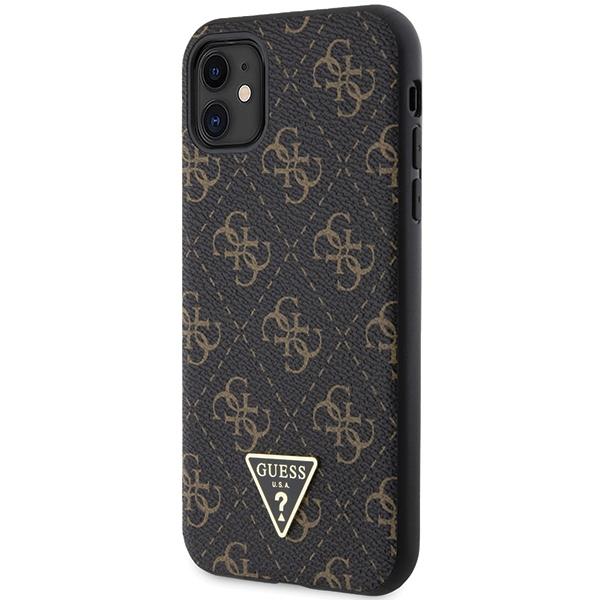 Guess Guhcn61Pg4Gpk Iphone 11 / Xr 6,1 Czarny/Black Hardcase 4G Triangle Metal Logo