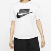 Nike Casual Sports Training Crew Neck Short Sleeve T-Shirt Women Tops White DB9828-100