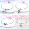 Hapour Fit Pan Original Charms Armband Kupfer Blau Sommer Ozean Stil Charms Perlen DIY Schmuck Geschenk