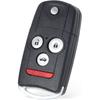 Car Key Fob Keyless Entry Remote Replacement for Acura MDX/RDX 2007 2008 2009 2010 2011 2012 2013 FCC ID:N5F0602A1A P/N:35111-STX-316 4 Buttons