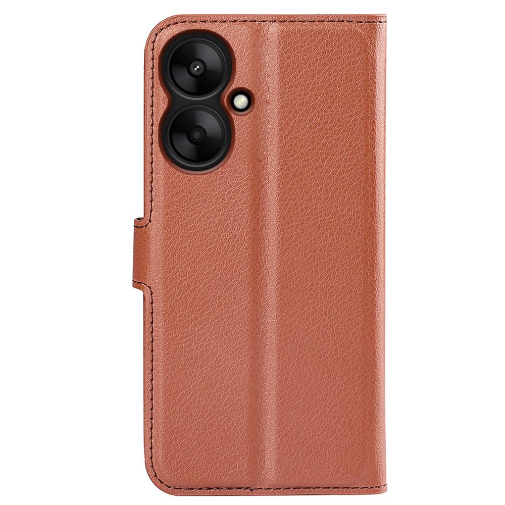 For Xiaomi Redmi 13C 5G/Redmi 13R 5G Case Leather Phone Cover Litchi Texture