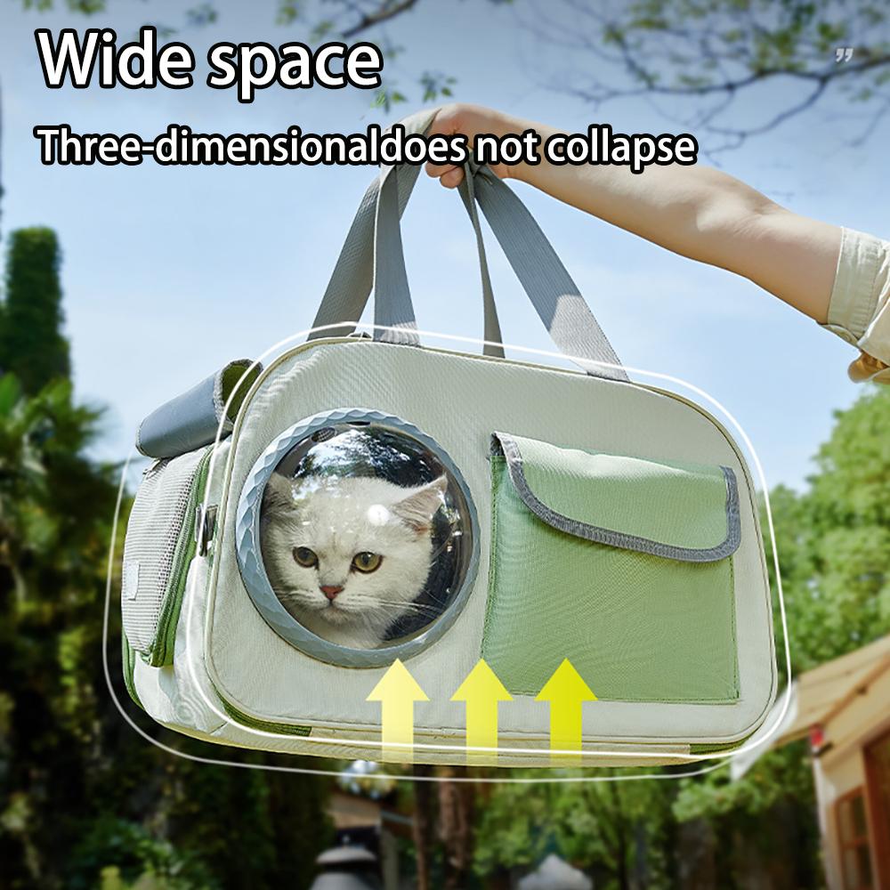 Travel Pet Cat Bag Foldable Breathable Transparent  Portable Cat Carrier Bag Outdoor Travel Backpack for Cats Pet Supplies