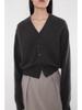 2025 Autumn/Winter Women's V-neck 100% Pure Wool Cardigan - Versatile, Soft, Thick Knit Sweater Coat